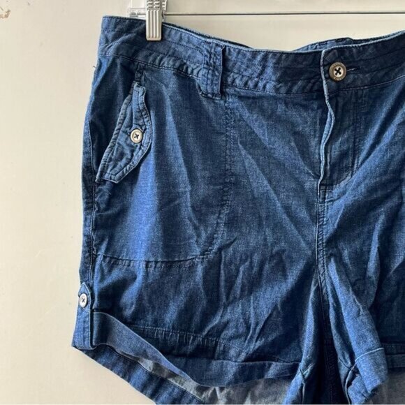 Torrid Shorts Womens Cuffed Stretch Pockets Plus High Rise Soft 16 - Picture 2 of 5